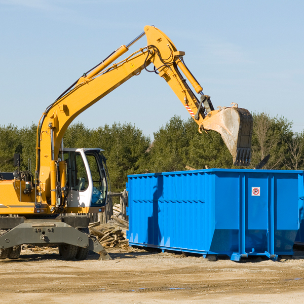 can i choose the location where the residential dumpster will be placed in Frost Minnesota